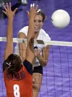 Freshman Lindsay Anderson led the Wildcat offense with 13 kills against Wisconsin.