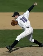 Chris Hayes leads NU and the Big Ten with nine relief appearances on the mound.