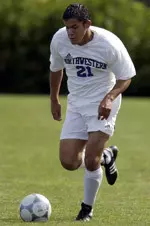 Gerardo Alvarez scored two goals in NU's 4-0 win over the Cougars and was named tournament MVP.