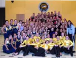 The Ladycats with a few of their friends at UW-Milwaukee.