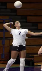 Junior co-captain Christie Gardner leads the 'Cats in the back row this year with 44 digs.