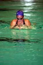 Brielle Bovee swam the 100 breast Friday at the NCAA Championships.