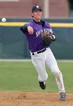 Jon Mikrut hit two doubles in NU's 17-3 game four loss.