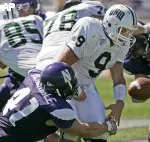 Tim McGarigle led NU's defense with nine tackles on Saturday.