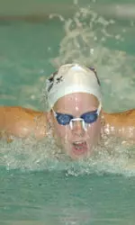 Sophomore Katie Braun won three events and swam an NCAA 'B' standard Saturday at No. 16 Tennessee.
