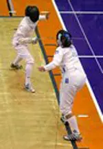 Sam Nemecek won the Regionals foil division at Cleveland State Saturday afternoon.