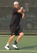 Senior captain Adam Schaechterle clinched the match for Northwestern with a win at No. 5 singles versus Indiana.