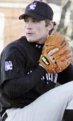 Dan Brauer struck out 10 in NU's game one 1-0 shutout of Minnesota.