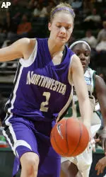 Senior A.J. Glasauer scored a team-high 13 points in her final game as a Wildcat.