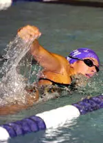 Freshman Kassia Shishkoff now has one NCAA event under her belt, with several more to go at the 2007 NCAA Championships.