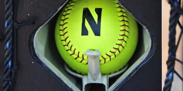 Northwestern Block N Logo softball