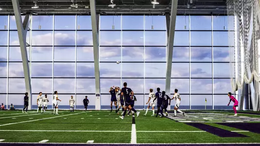 August 10, 2024, Evanston, IL: An exhibition match between Northwestern Men’s Soccer and Milwaukee at Ryan Fieldhouse in Evanston, IL on Saturday, August 10, 2024. (Photo by Ryan Kuttler/Northwestern Athletics)