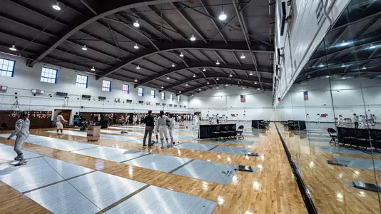 October 27, 2024, Evanston, IL: Northwestern Fencing competes in the NU Fall Duals at Patten Gymnasium in Evanston, IL on Sunday, October 27, 2024. (Photo by Henry Frieman/Northwestern Athletics)