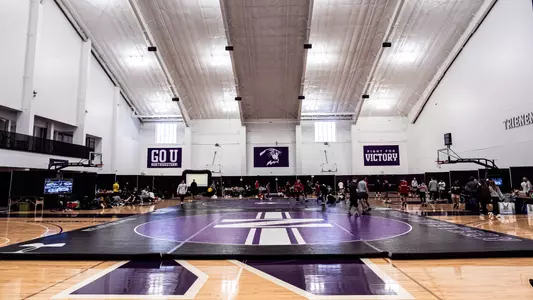March 8, 2025, Evanston, IL: Northwestern Wrestling competes in Session 1 of the 2025 Big Ten Wrestling Championships at Welsh-Ryan Arena in Evanston, IL on Saturday, March 8, 2025. (Photo by Ryan Kuttler/Northwestern Athletics)