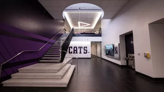 December 4, 2023, Evanston, IL: A general view of Northwestern’s Trienens Performance Center at Trienens Performance Center in Evanston, IL on Monday, December 4, 2023. (Photo by Ryan Kuttler/Northwestern Athletics)