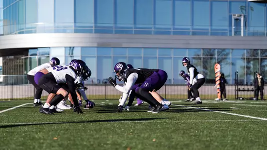 November 23, 2023, Evanston, IL: Northwestern Football Practice at Hutcheson Field in Evanston, IL on Thursday, November 23, 2023. (Photo by Ryan Kuttler/Northwestern Athletics)