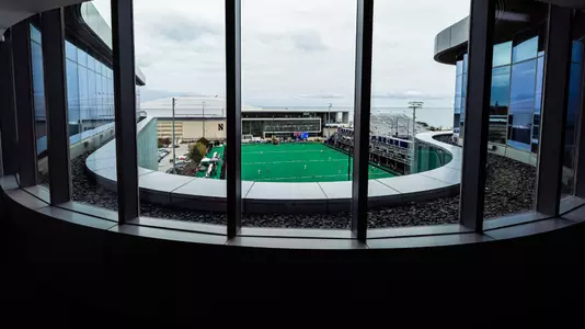 November 15, 2024, Evanston, IL: A game between Northwestern Field Hockey and Miami Ohio during the First Round of the NCAA Division I Field Hockey Championship at Lakeside Field in Evanston, IL on Friday, November 15, 2024. (Photo by Ryan Kuttler/Northwestern Athletics)
