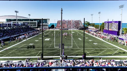 August 31, 2024, Evanston, IL: A game between Northwestern Football and Miami Ohio at Northwestern Medicine Field at Martin Stadium in Evanston, IL on Saturday, August 31, 2024. (Photo by Ryan Kuttler/Northwestern Athletics)