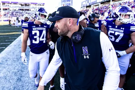 August 31, 2024, Evanston, IL: A game between Northwestern Football and Miami Ohio at Northwestern Medicine Field at Martin Stadium in Evanston, IL on Saturday, August 31, 2024. (Photo by Ryan Kuttler/Northwestern Athletics)