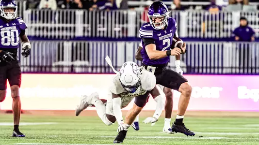 September 5, 2025, Evanston, IL: A game between Northwestern Football and Western Illinois at Northwestern Medicine Field at Martin Stadium in Evanston, IL on Friday, September 5, 2025. (Photo by Mary Grace Grabill/Northwestern Athletics)