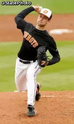 Brad Propst allowed just one run in 7.2 innings of work to earn his second win of the season.