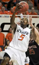 Reger Dowell scored 10 points in the first half at Oklahoma on Saturday night.