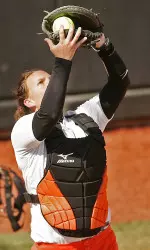 Senior catcher Ashley Boyd and the Cowgirls will face Wichita State on Wednesday.