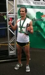 Former Cowboy All-American Mindaugas Pukstas won the 2011 OKC Marathon.