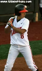 Senior Chelsea Garcia got OSU's only RBI on Sunday against Texas A&amp;M.