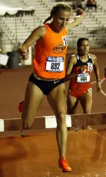 Kate Kujawa runs the 3,000 meter steeplechase at the NCAA West Preliminary Rounds