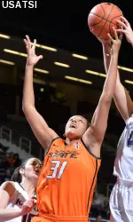 Kendra Suttles scored 11 straight points versus Kansas State.