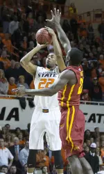 Markel Brown scored 19 points and added 10 rebounds versus Iowa State.
