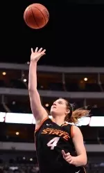 Liz Donohoe scored 10 points. (Cal Sport Media via AP Images)