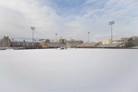 Snow at Allie P. - Oklahoma State University Athletics Facilities, Tuesday, February 11, 2014