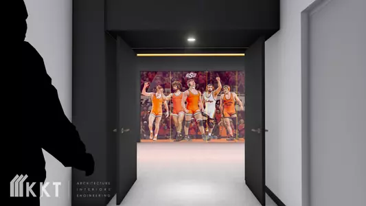 Cowboy Wrestling Locker Room Rendering