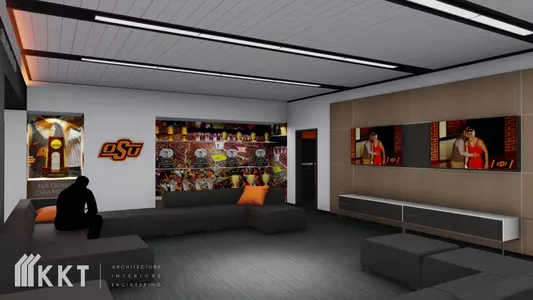 Cowboy Wrestling Locker Room Rendering