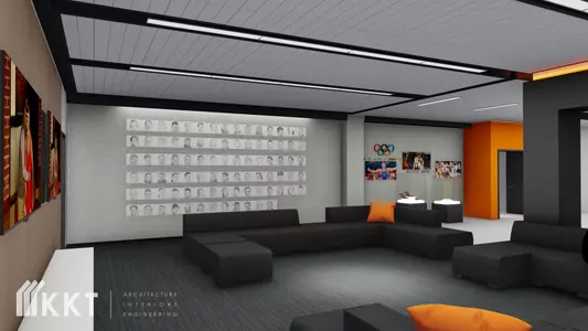 Cowboy Wrestling Locker Room Rendering