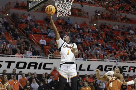 Bryce Thompson layup against Texas