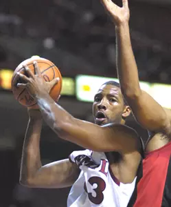 MEN'S BASKETBALL DEFEATS NO. 10 INDIANA AT THE LIACOURAS CENTER Image