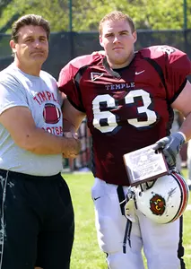 WHITE DEFEATS CHERRY 17-14 IN TEMPLE SPRING FOOTBALL FINALE
 Image