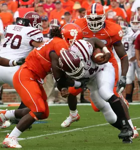 FOOTBALL FALLS AT CLEMSON, 37-7 Image