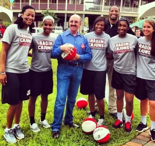 From left to right: Jasmin Mills, Robbie Brown, Dr. Ammar Morad, Adrienne Prejean, Cornelius Sullivan, Brooklyn Arceneaux, and Megan Whittaker.