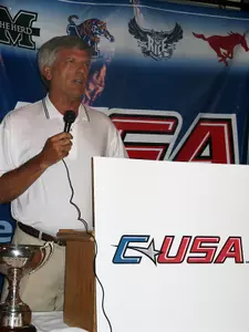 Rice Athletics Director Bobby May welcomes Owl fans to their new home in C-USA