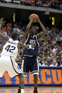 Sophomore Patrick Britton scored a career-high 16 points in the game vs. Yale.