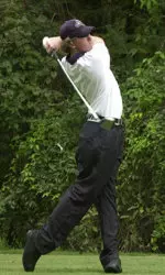 Trevor Sauntry earned his second SLC Golfer of the Week honor this week.