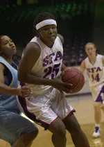 Senior LaToya Mills scores 28 points and grabs 11 rebounds against NSU