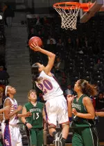 Freshman Whitney Cormier and the Ladyjacks look to take down UCA.