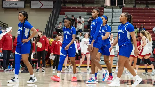 WBB leaving floor after falling to Saint Joseph's on March 21, 2024