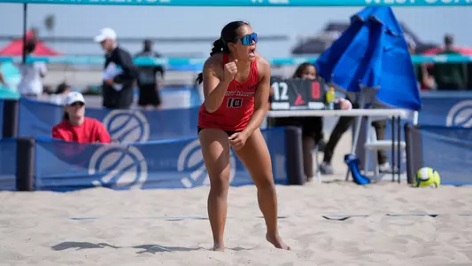 Angie Bour Celebrates at the WCC Tournament