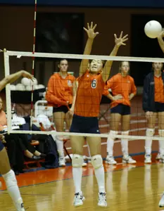 Volleyball Wins, 3-1, Against Binghamton Image